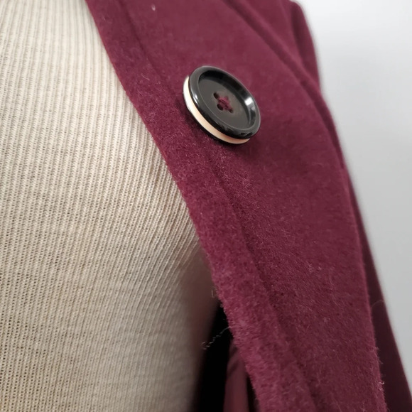 BROOKS BROTHERS NWOT wool purple coat.  Size 2 - Picture 8 of 13